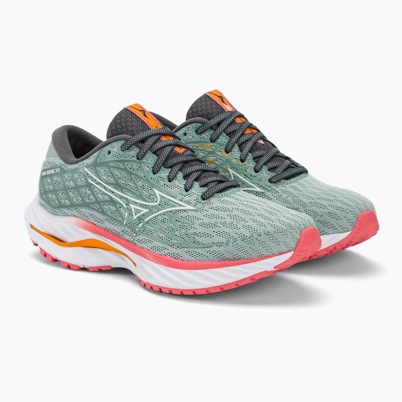 Scarpe da corsa da donna Mizuno Wave Inspire 20 grigio nebbia/bianco/dubarry 5