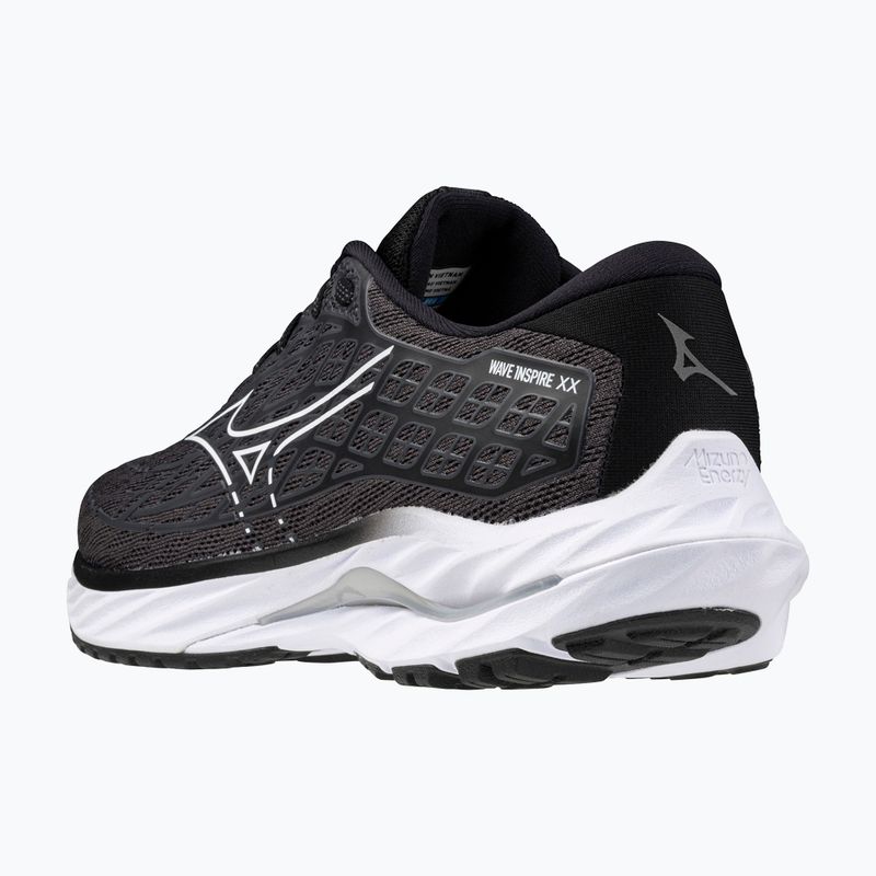 Scarpe da corsa da donna Mizuno Wave Inspire 20 ebano/bianco/nero 5