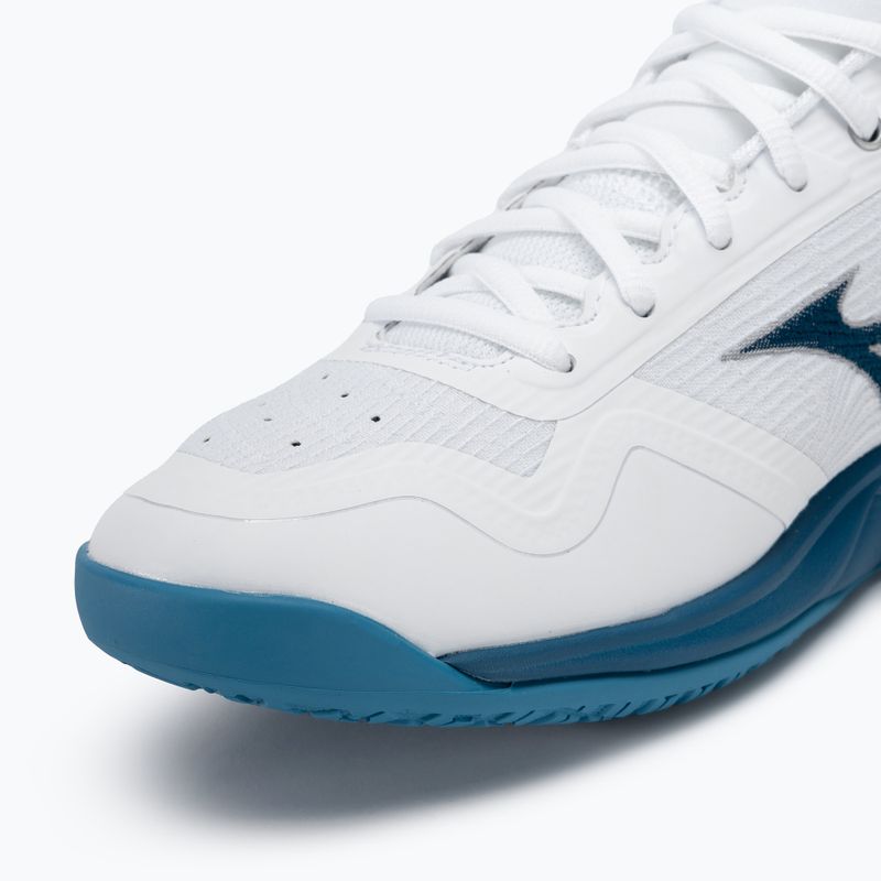 Scarpe da pallavolo da uomo Mizuno Wave Luminous 2 bianco/blu marina/argento 7