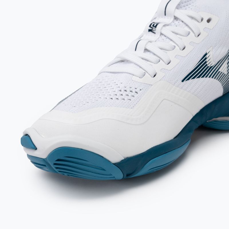 Scarpe da pallavolo da uomo Mizuno Wave Lightning Neo2 bianco/blu marina/argento 7