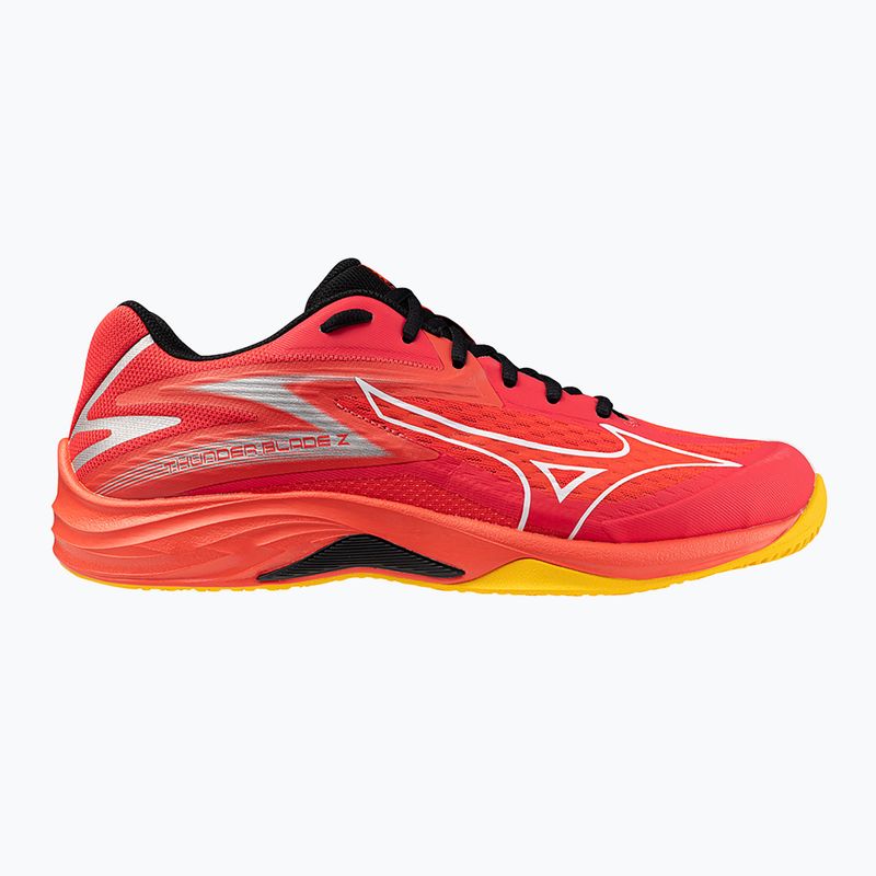 Scarpe da pallavolo da uomo Mizuno Thunder Blade Z rosso radioso/bianco/carota 8