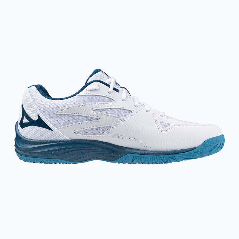 Scarpe da pallavolo da uomo Mizuno Thunder Blade Z bianco/blu marina/argento 9