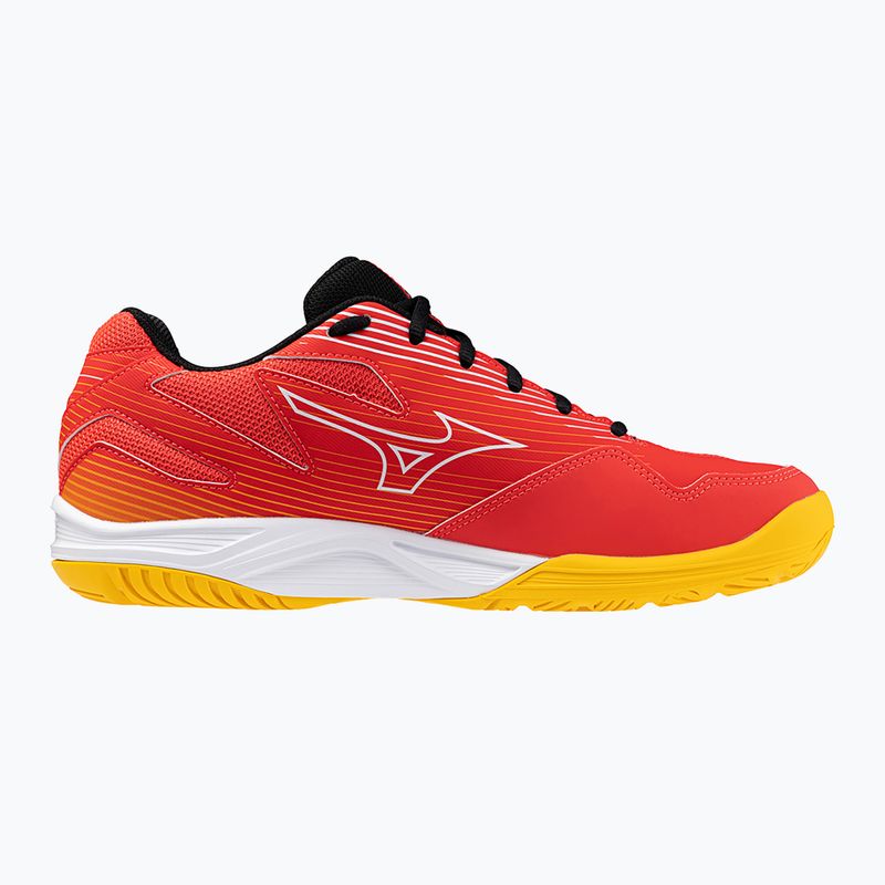 Scarpe da pallavolo da uomo Mizuno Cyclone Speed 4 rosso radioso/bianco/carota 9