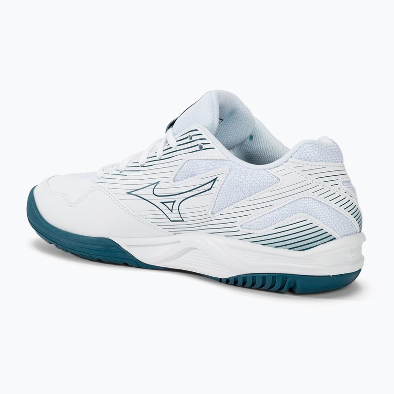 Scarpe da pallavolo da uomo Mizuno Cyclone Speed 4 bianco/blu marina/argento 3