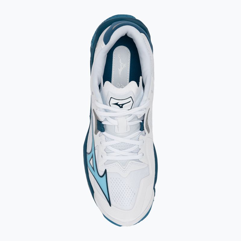 Scarpe da pallavolo da uomo Mizuno Wave Lightning Z8 bianco/blu marina/argento 5