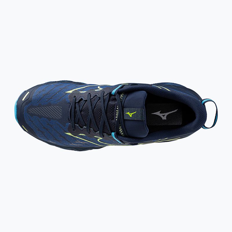 Scarpe da corsa da uomo Mizuno Wave Mujin 10 dress blues/verde brillante/swim cap 11