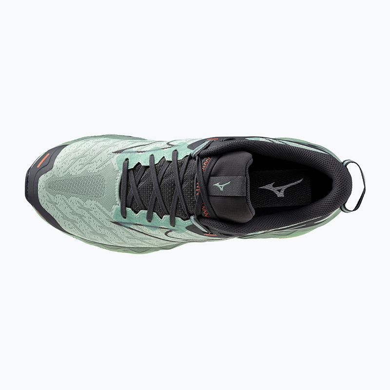 Scarpe da corsa da uomo Mizuno Wave Mujin 10 grigio giada/nero ostrica/verde granito 4