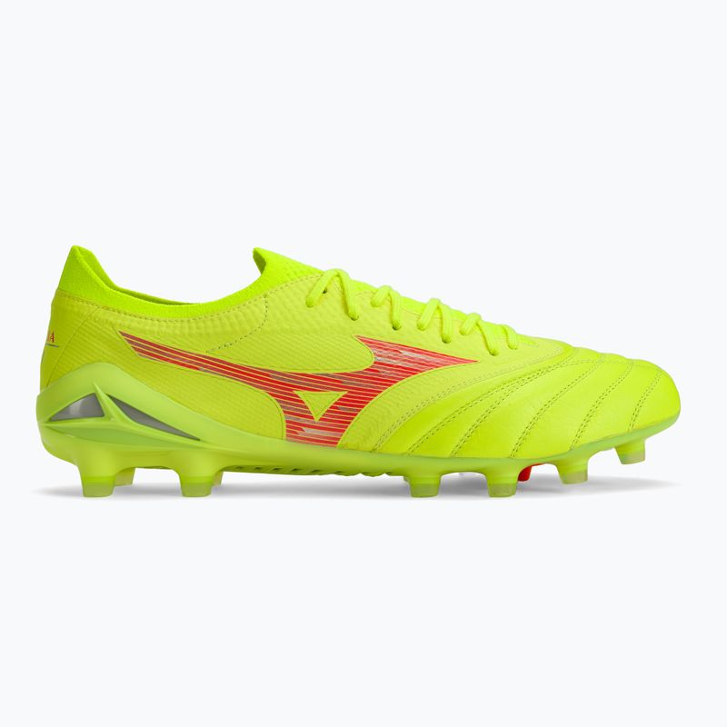 Scarpe da calcio Mizuno Morelia Neo IV Β Elite MD giallo sicurezza/fuoco corallo 2/argento galassia da uomo 2