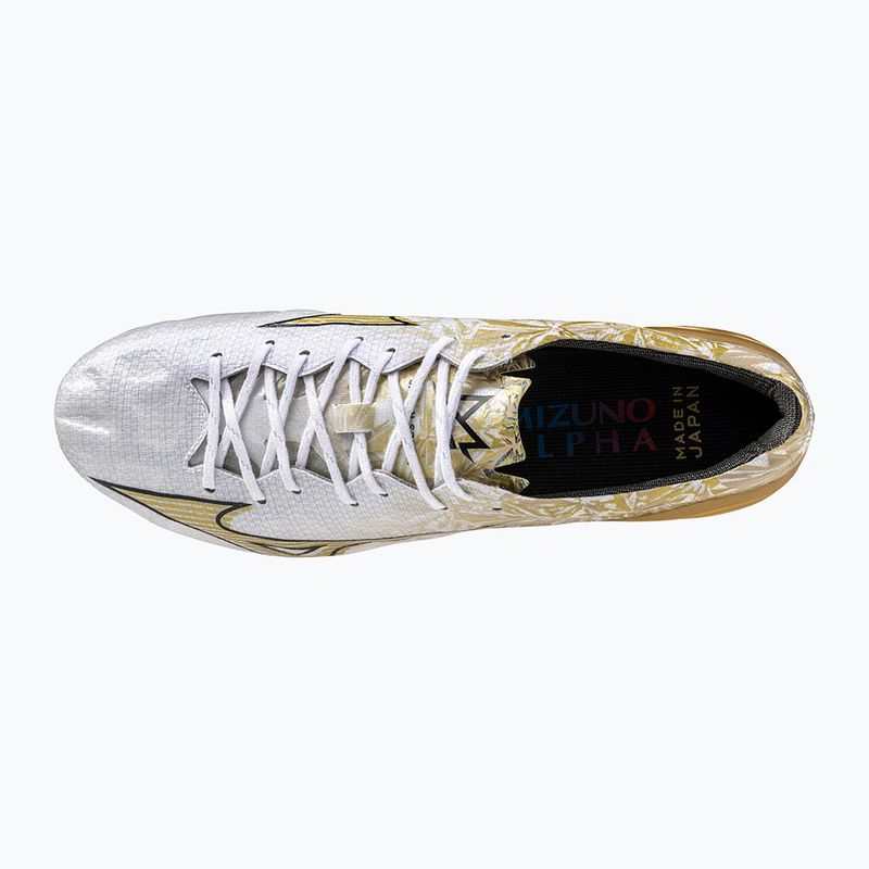 Scarpe da calcio da uomo Mizuno Αlpha Japan Md bianco/oro/nero 10