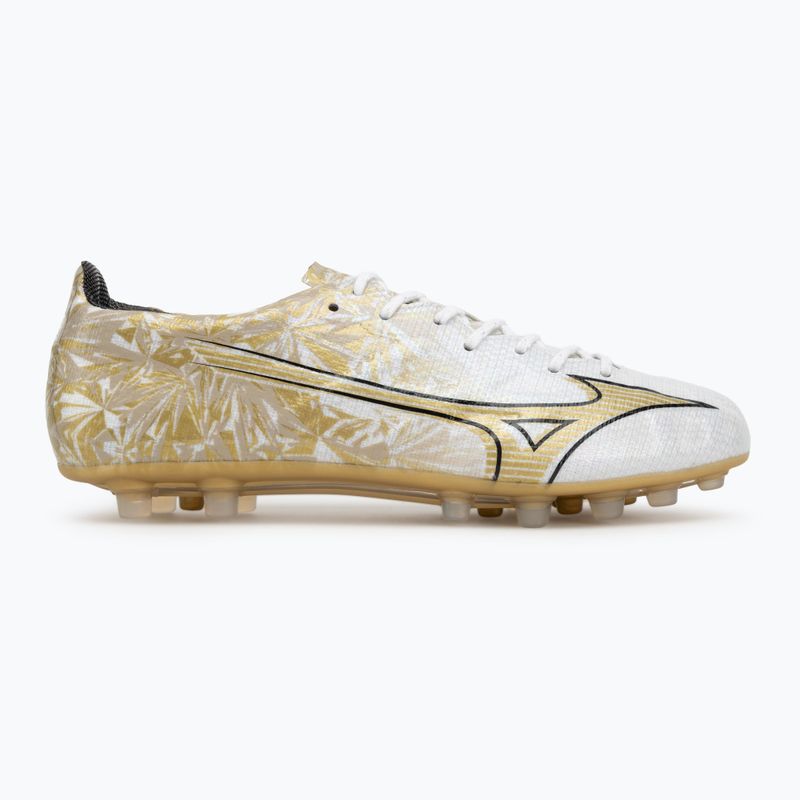 Scarpe da calcio da uomo Mizuno Alpha Japan AG bianco/oro/nero 2
