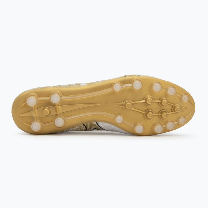 Scarpe da calcio da uomo Mizuno Alpha Japan AG bianco/oro/nero 4