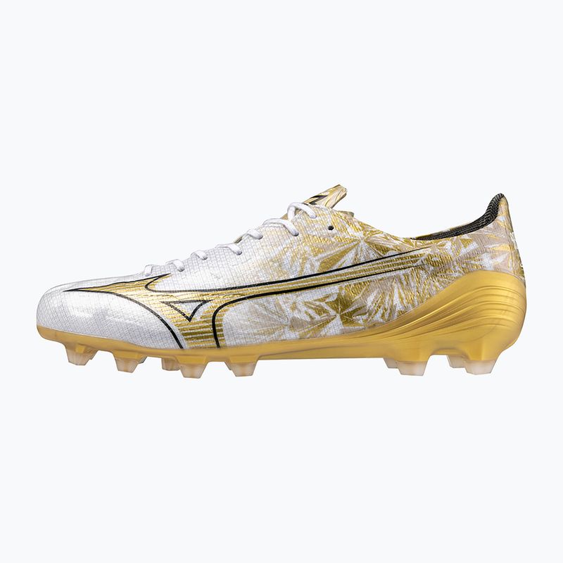 Scarpe da calcio Mizuno da uomo Αlpha Elite MD bianco/oro/nero 3