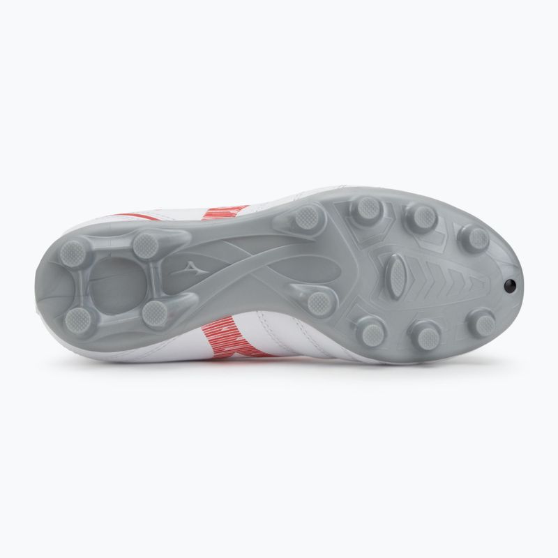 Scarpe da calcio Mizuno Monarcida Neo III Select Jr MD da bambino bianco/rosso radiante 4
