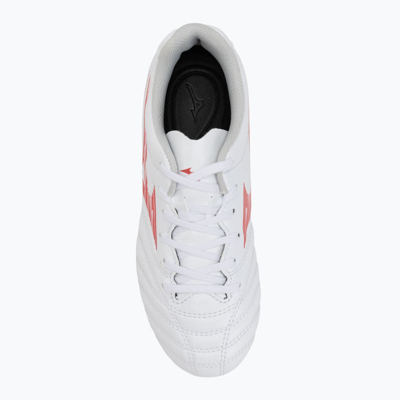 Scarpe da calcio Mizuno Monarcida Neo III Select Jr MD da bambino bianco/rosso radiante 5
