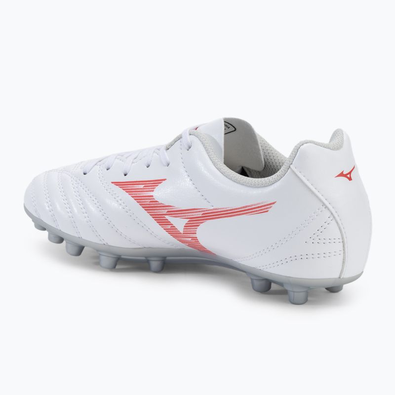 Scarpe da calcio per bambini Mizuno Monarcida Neo III Select AG bianco/rosso radiante 3