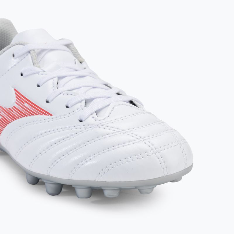 Scarpe da calcio per bambini Mizuno Monarcida Neo III Select AG bianco/rosso radiante 7