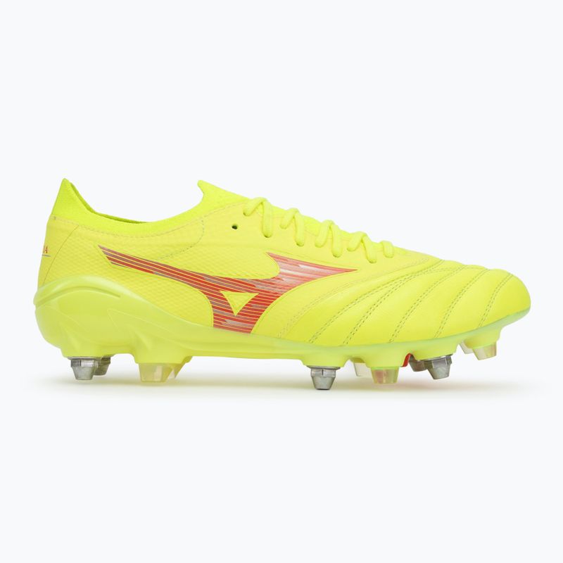 Scarpe da calcio Mizuno Morelia Neo IV β Elite MIX giallo sicurezza/fiery coral 2/giallo sicurezza uomo 2