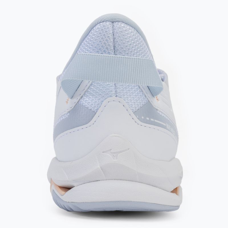 Scarpe da pallamano da donna Mizuno Wave Mirage 5 bianco/navy peonia/pesca parfait 6
