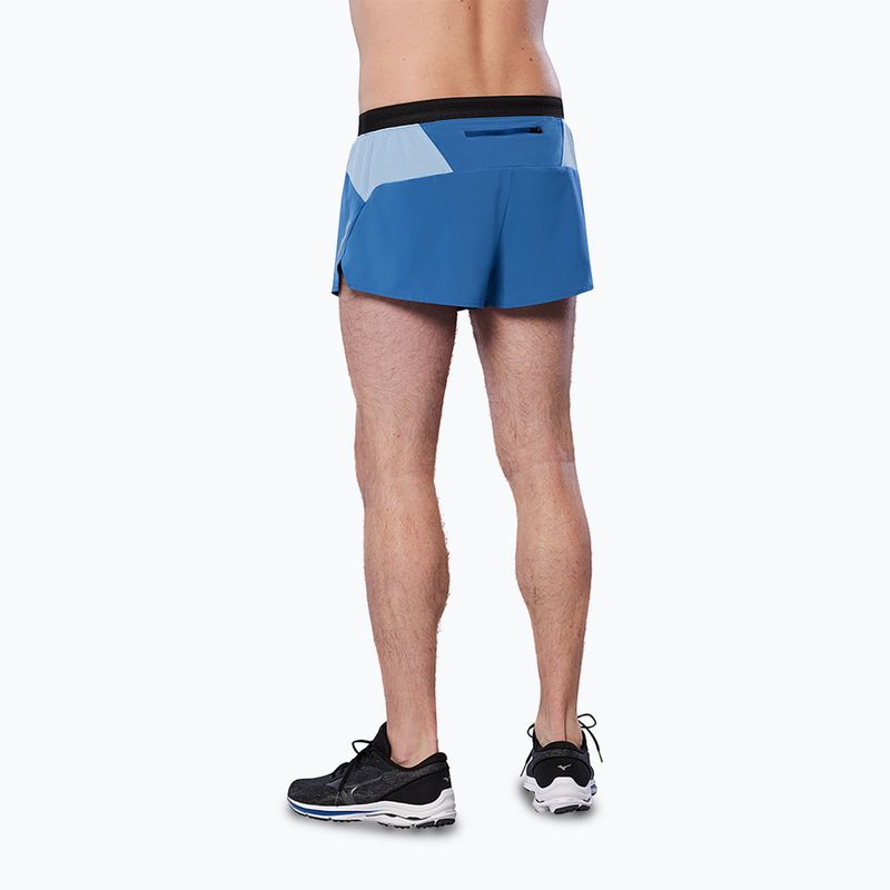 Pantaloncini da corsa da uomo Mizuno Aero Split 1.5 federal blu 2