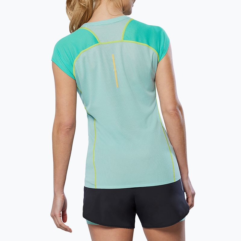 Maglietta da corsa da donna Mizuno Aero Tee blu uovo 2