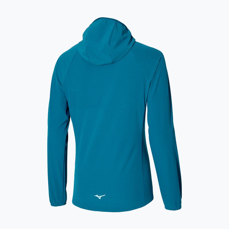 Giacca running donna Mizuno Alpha Jacket blu marocchino 2