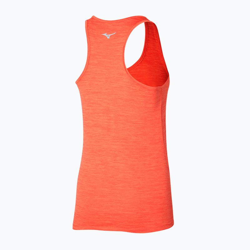 Canotta da running donna Mizuno Impulse Core Tank nasturtium 2