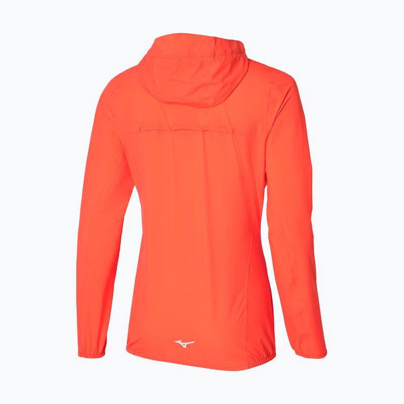 Giacca da corsa Mizuno Waterproof 20K ER nasturtium da donna 2