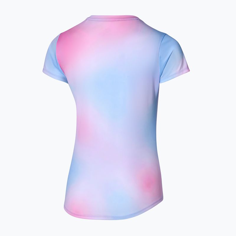 Maglietta da corsa da donna Mizuno Impulse Core Graphic Tee blu alogeno 2