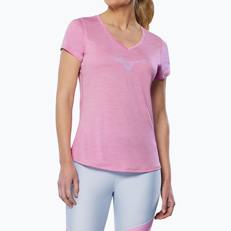 Maglietta da corsa da donna Mizuno Impulse Core RB Tee lilla chiffon