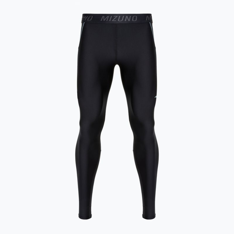 Leggings da corsa da uomo Mizuno BG3000 Long nero/acquifero