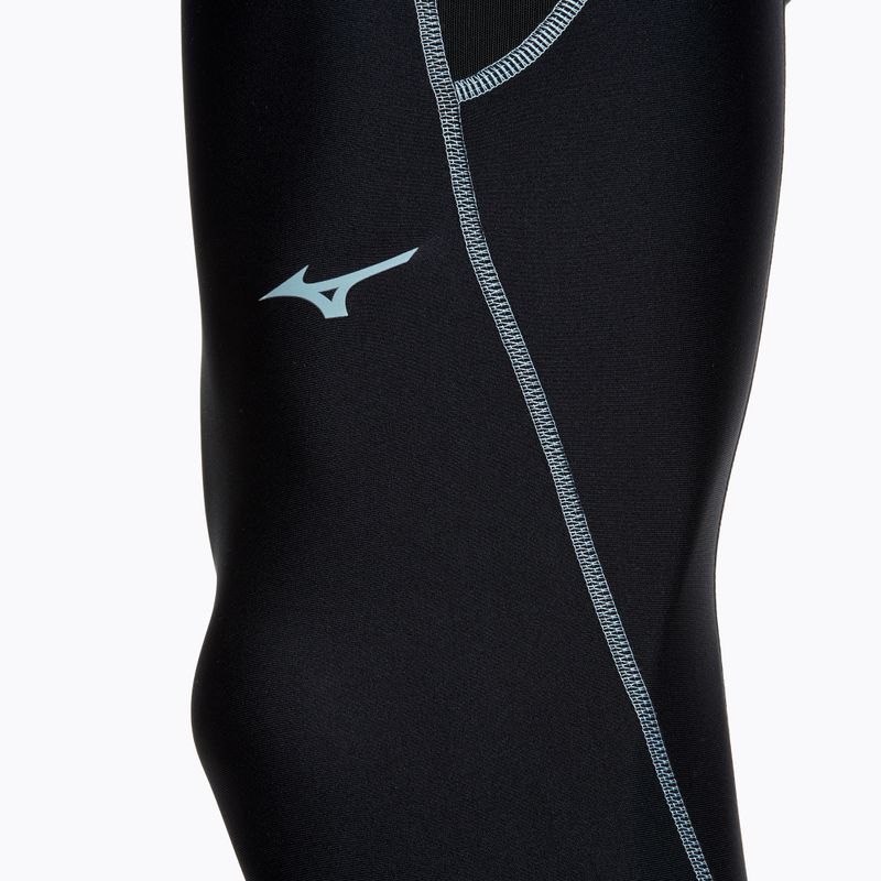 Leggings da corsa da uomo Mizuno BG3000 Long nero/acquifero 5