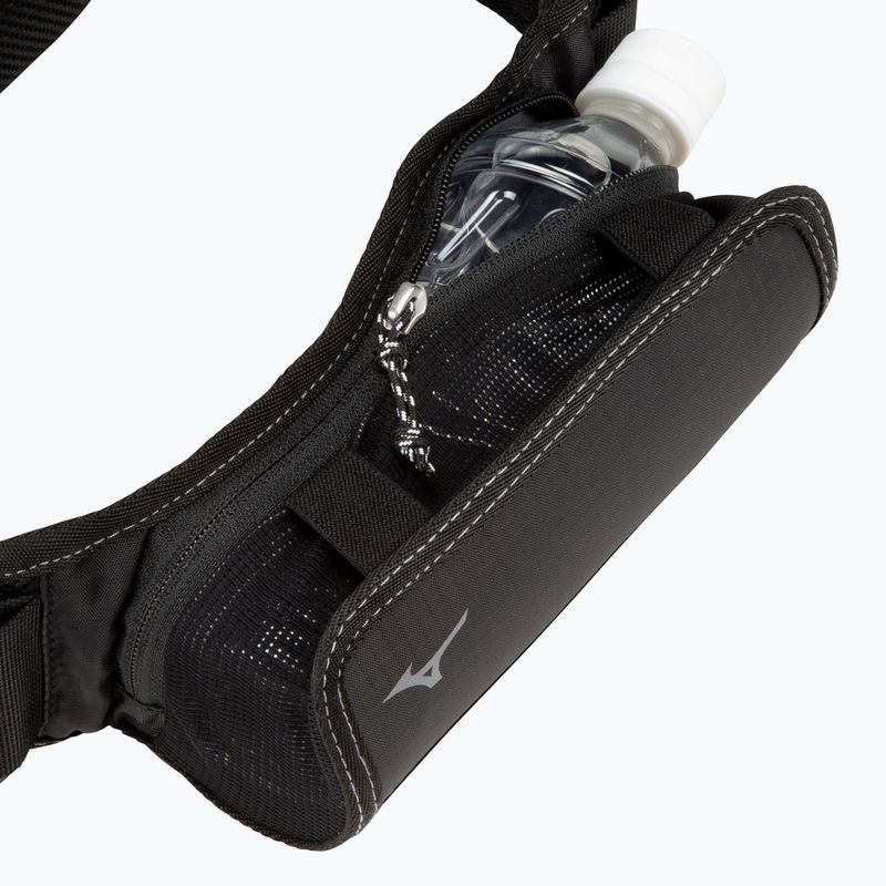 Cintura da corsa Mizuno Bottle Waist nera 4