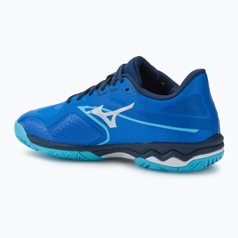 Scarpe da tennis da uomo Mizuno Wave Exceed Light 2 AC blu mugen/bianco/blu fiume 3