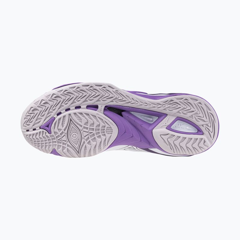 Scarpe da pallamano da donna Mizuno Wave Mirage 5 bianco/patria viola/quince 9