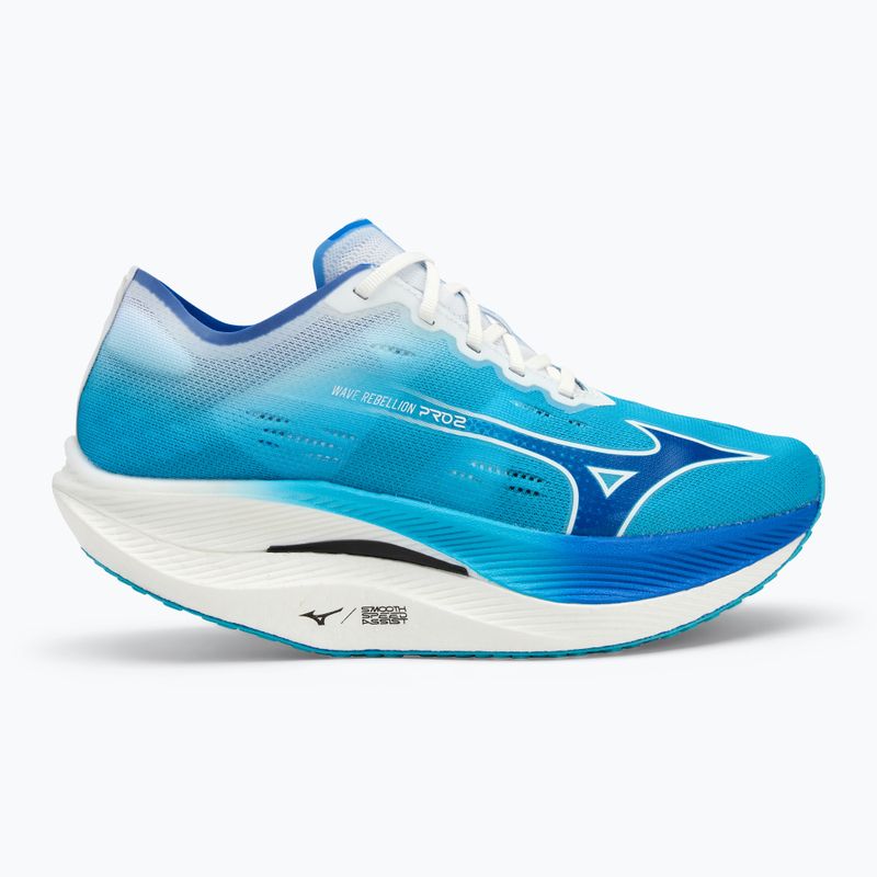 Scarpe da corsa da uomo Mizuno Wave Rebellion Pro 2 blu fiume/bluugen/bianco 2