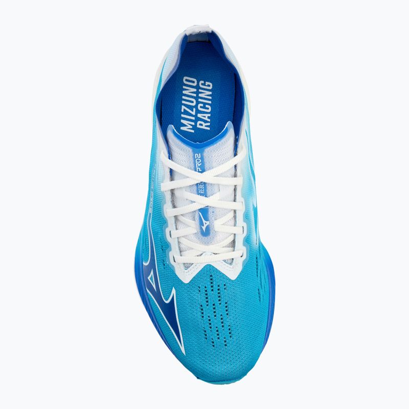 Scarpe da corsa da uomo Mizuno Wave Rebellion Pro 2 blu fiume/bluugen/bianco 5