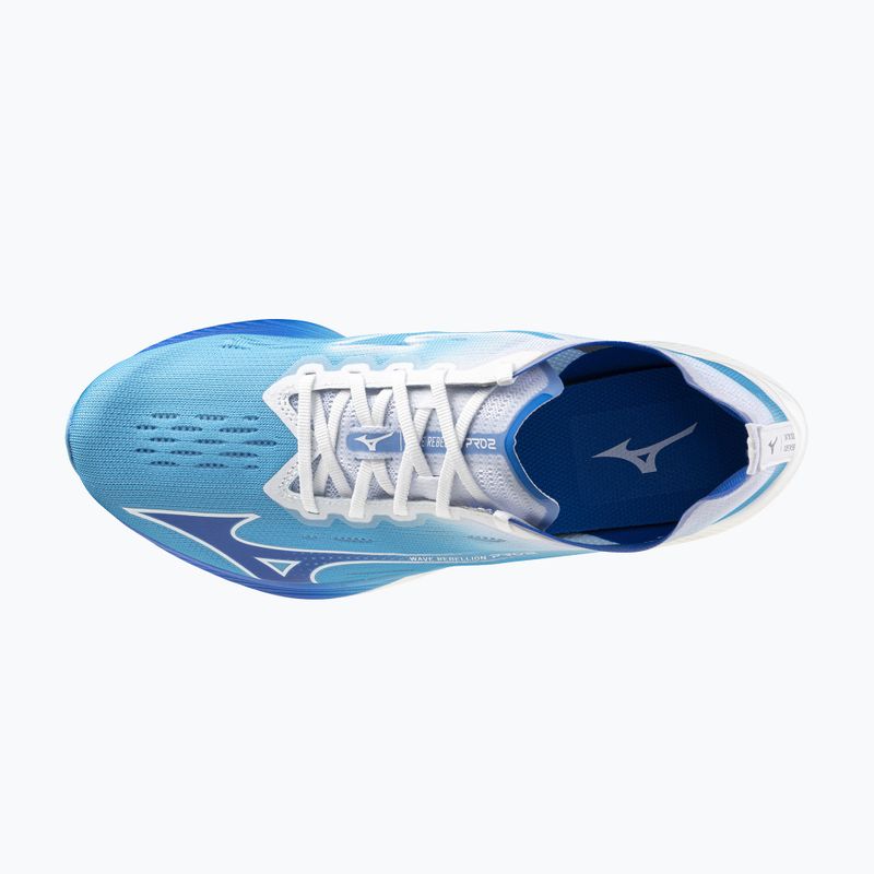 Scarpe da corsa da uomo Mizuno Wave Rebellion Pro 2 blu fiume/bluugen/bianco 12