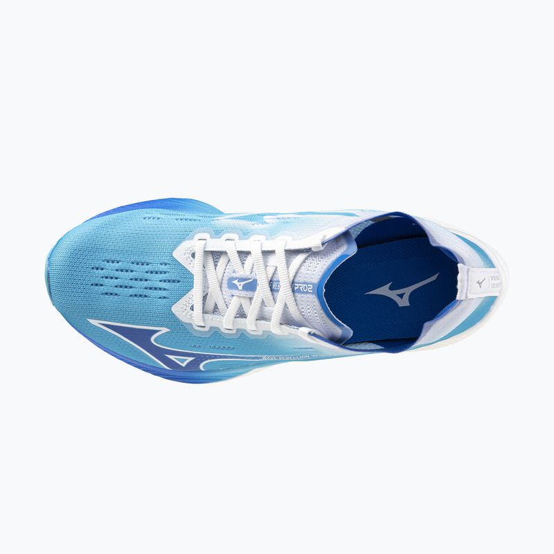 Scarpe da corsa da donna Mizuno Wave Rebellion Pro 2 blu fiume/bluugen/bianco 12