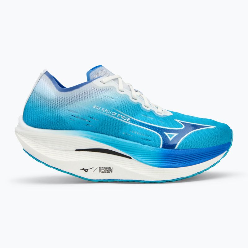 Scarpe da corsa da donna Mizuno Wave Rebellion Pro 2 blu fiume/bluugen/bianco 2