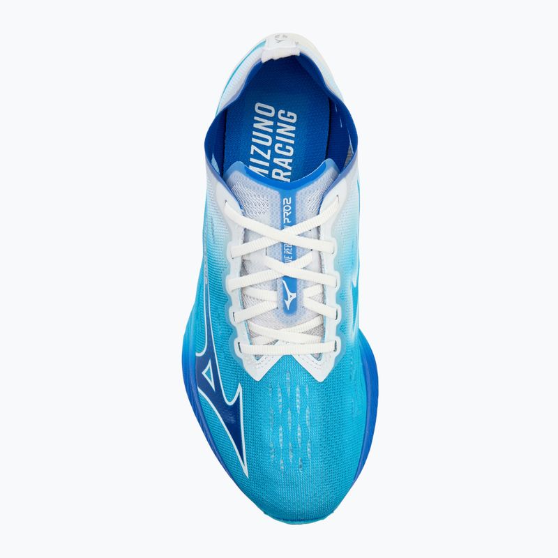 Scarpe da corsa da donna Mizuno Wave Rebellion Pro 2 blu fiume/bluugen/bianco 5