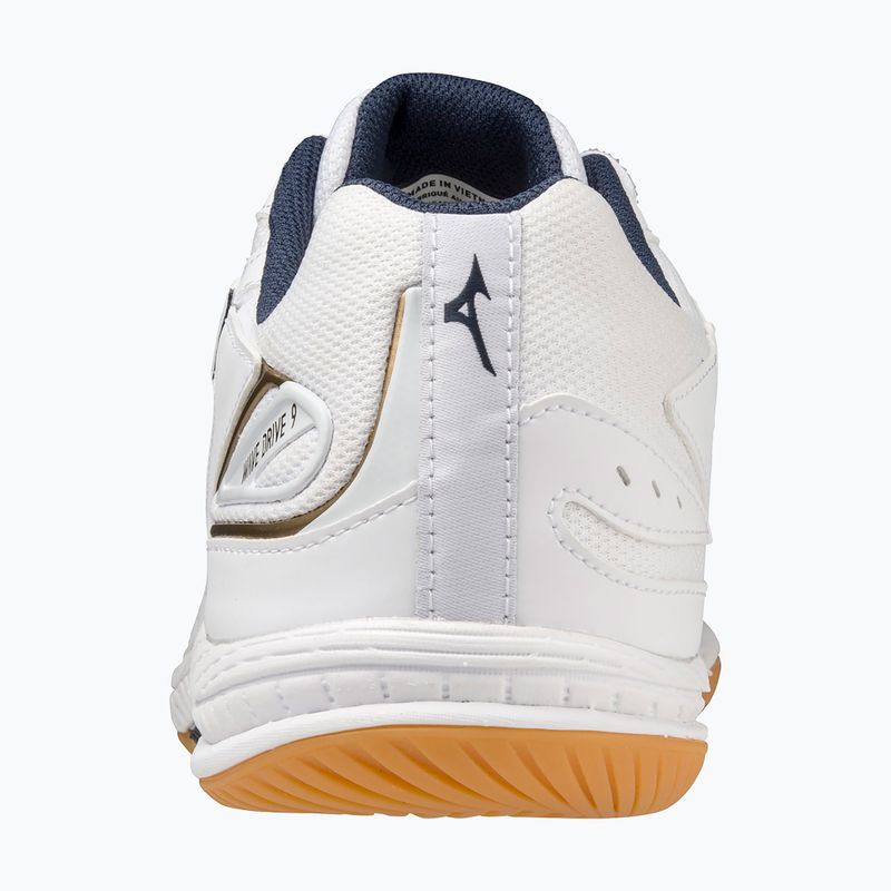 Mizuno Wave Drive 9 scarpe da tennis bianco/blu/oro 3