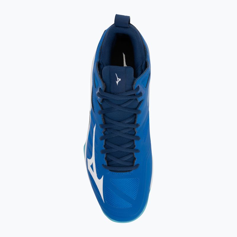 Scarpe da pallavolo da donna Mizuno Wave Dimension Mid blu mugen/bianco/blu estense 5
