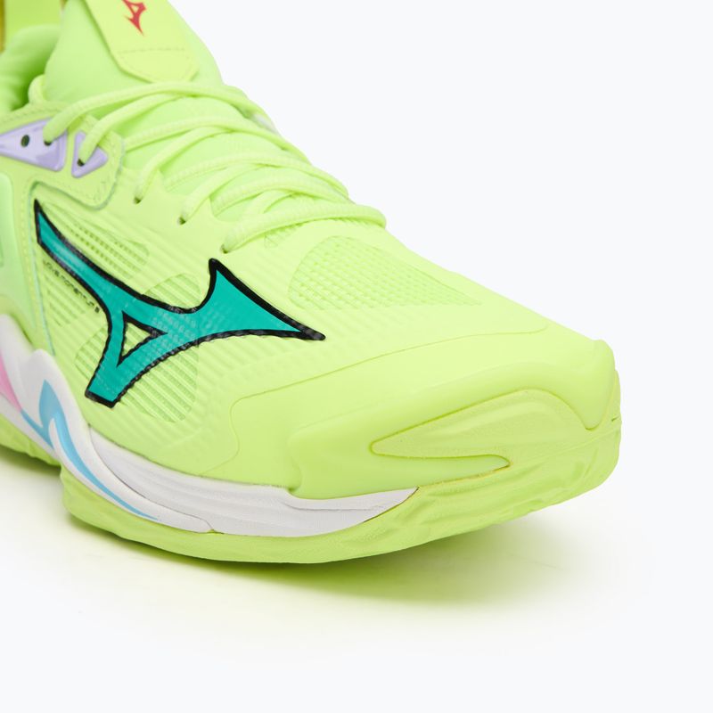 Mizuno Wave Momentum 3 scarpe da pallavolo neo lime/nero/splish splash 7