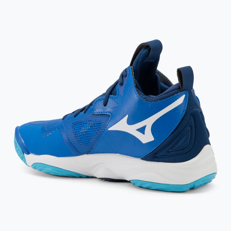 Scarpe da pallavolo da uomo Mizuno Wave Momentum 3 Mid blu mugen/bianco/blu estate 3