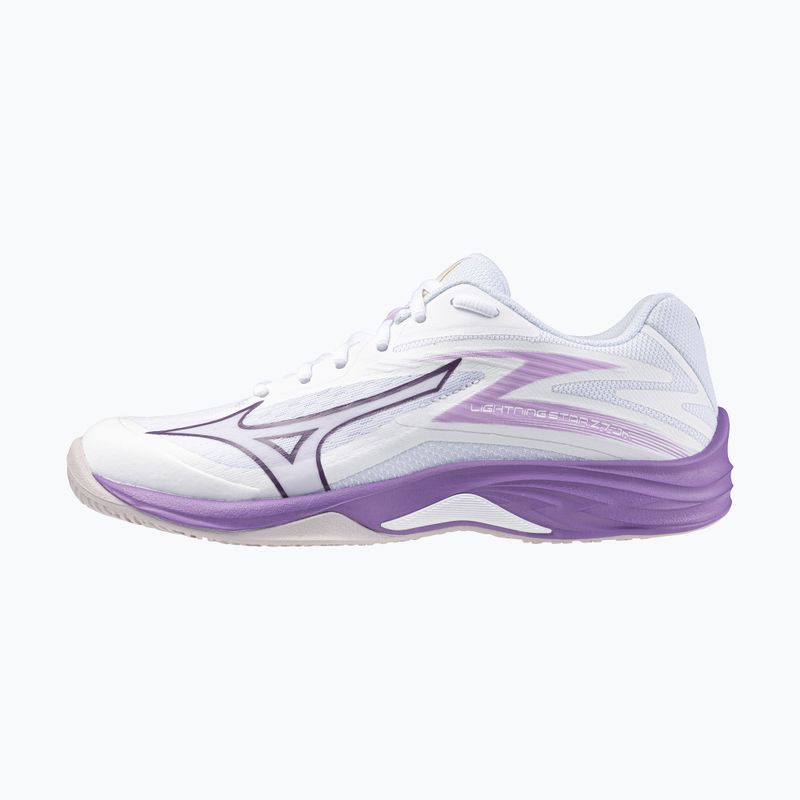 Scarpe da pallavolo per bambini Mizuno Lightning Star Z7 bianco/viola patrizia/coppia 8