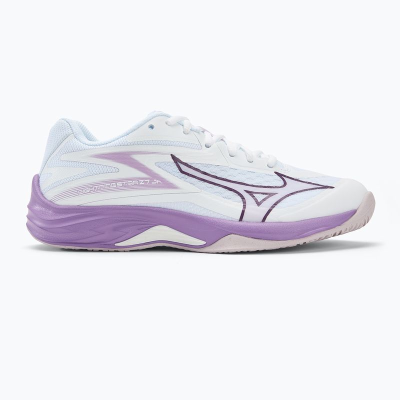 Scarpe da pallavolo per bambini Mizuno Lightning Star Z7 bianco/viola patrizia/coppia 2