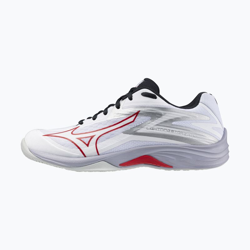 Scarpe da pallavolo per bambini Mizuno Lightning Star Z7 bianco/salsa/nero 8