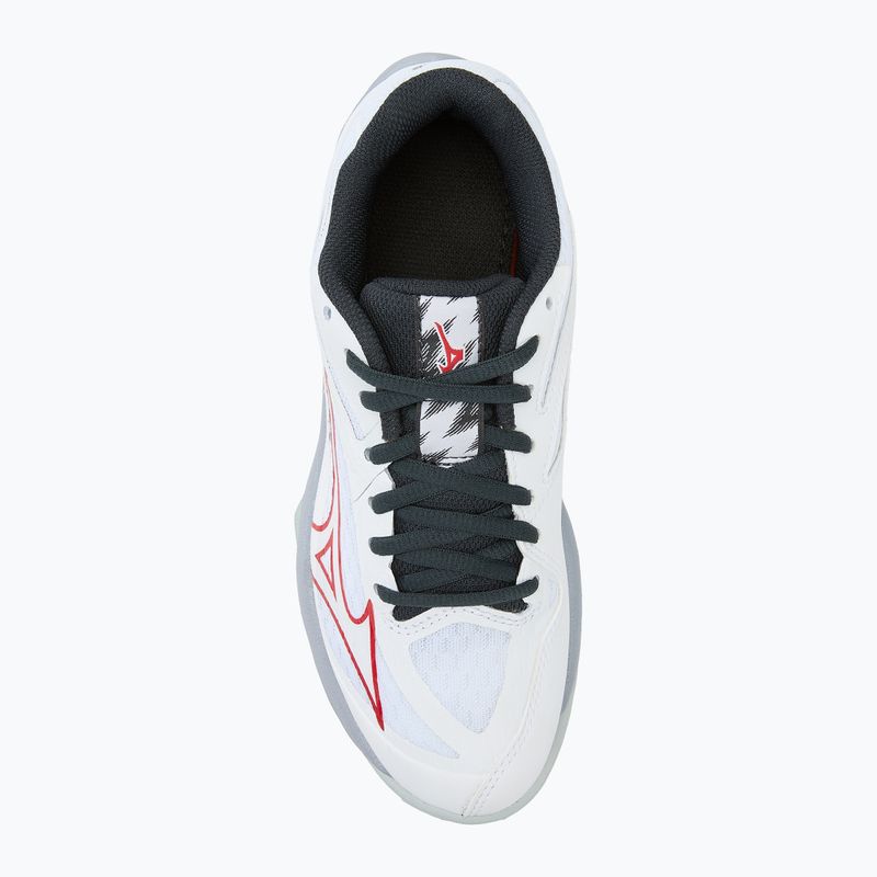 Scarpe da pallavolo per bambini Mizuno Lightning Star Z7 bianco/salsa/nero 5