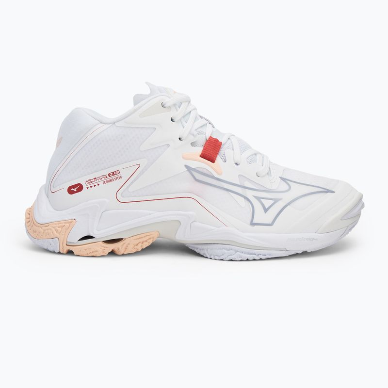 Scarpe da pallavolo donna Mizuno Wave Lightning Z8 Mid bianco/aleuziano/rosa scuro 2