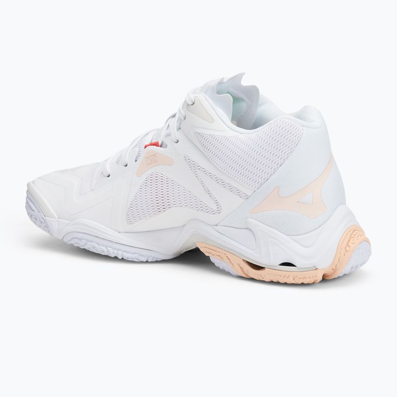 Scarpe da pallavolo donna Mizuno Wave Lightning Z8 Mid bianco/aleuziano/rosa scuro 3